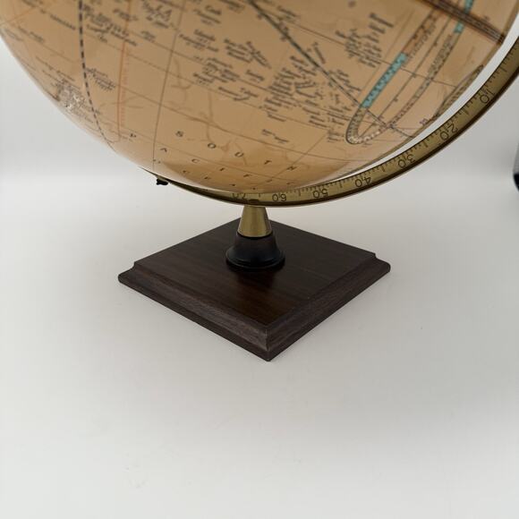Cram's Imperial World Globe 12 Inch Diameter Wood Base - Picture 8 of 10